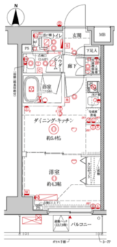 クレイシア森下ステーションサイト 203 間取り図