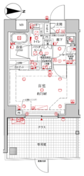 クレイシア森下ステーションサイト 103 間取り図