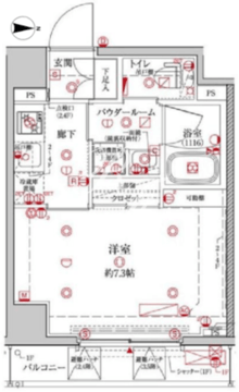 クレイシア森下ステーションサイト 207 間取り図