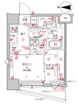 クレイシア森下ステーションサイト 209 間取り図