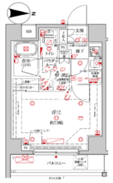 クレイシア森下ステーションサイト 705 間取り図