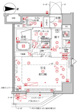 クレイシア森下ステーションサイト 308 間取り図