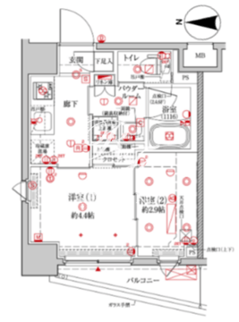 クレイシア森下ステーションサイト 507 間取り図