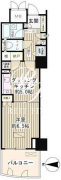 ゲートシティ大崎サウスパークタワー 1707 間取り図