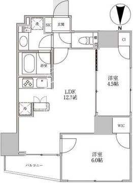 レジディア御茶ノ水2 803 間取り図