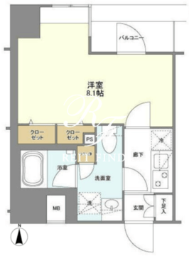ジェノヴィア浅草橋2スカイガーデン 901 間取り図