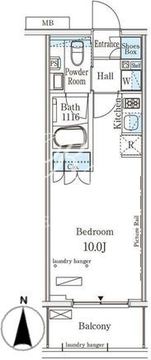 グラシア大森 804 間取り図