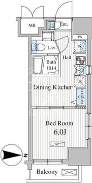 オークスクエア雷門 602 間取り図