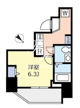 ドゥーエ千駄木 802 間取り図