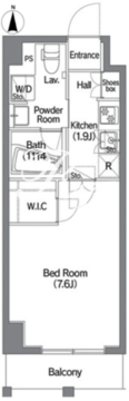 コンフォリア錦糸町DEUX 207 間取り図