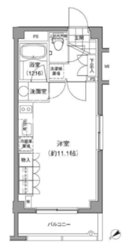JP noie 小石川富坂 102 間取り図