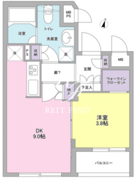 コンフォリア麻布台 403 間取り図