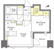 びゅうリエットグラン新宿戸山 616 間取り図