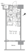 パークハビオ目黒リバーサイド 302 間取り図
