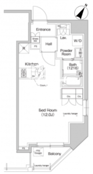 プラウドフラット東神田 503 間取り図