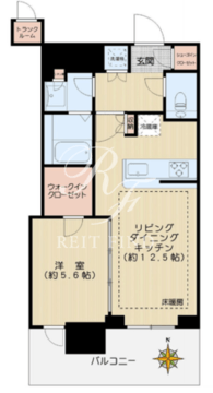 文京ガーデンザサウス 504 間取り図