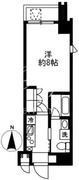 アジールコート麻布十番 401 間取り図
