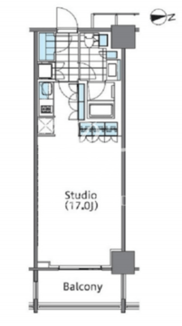 コンフォリア新宿イーストサイドタワー 325 間取り図