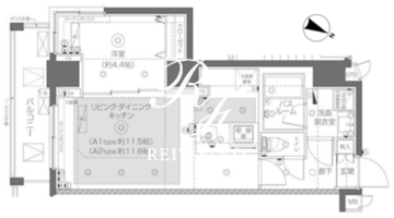 ズーム月島 801 間取り図