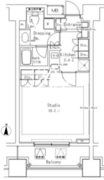 パークアクシス御茶ノ水ステージ 707 間取り図