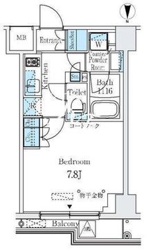 オルタナ清澄白河 503 間取り図
