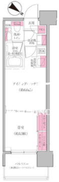 レジディア門前仲町プレイス 803 間取り図