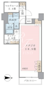 ブリリアイスト東雲キャナルコート 1121 間取り図