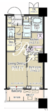 パークタワーグランスカイ 618 間取り図
