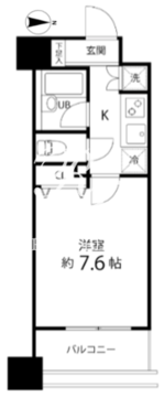 スペーシア秋葉原 206 間取り図