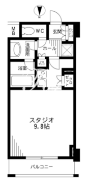 レジディア九段下 904 間取り図