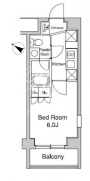プラウドフラット目黒行人坂 101 間取り図