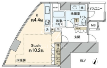 マジェスタワー六本木 12F 間取り図