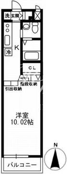 レジディア上野御徒町 1206 間取り図