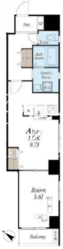 月島輝夜 401 間取り図