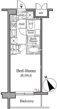 レジディア用賀 103 間取り図