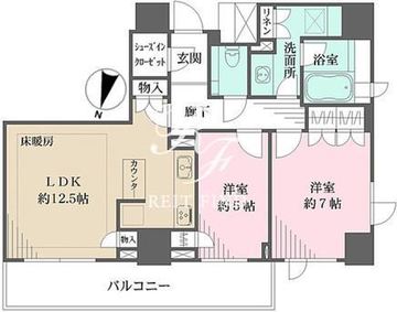 パークハウス平河町 1304 間取り図