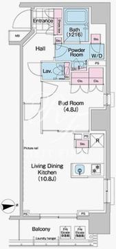 コンフォリア秋葉原イースト 312 間取り図