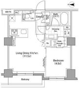 ザ・パークハビオ新宿 227 間取り図