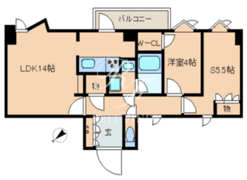 レジディア文京音羽 601 間取り図