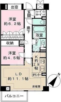 パークハウス本駒込 304 間取り図