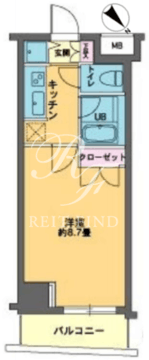 カスタリア東日本橋2 303 間取り図