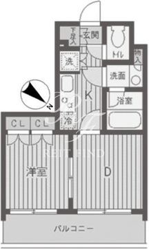 パークフラッツ渋谷代官山 403 間取り図