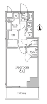 レジディア三軒茶屋3 305 間取り図