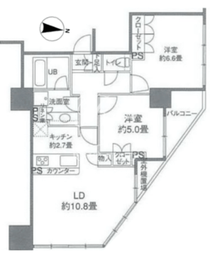 カスタリアタワー品川シーサイド 309 間取り図