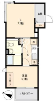 グランパセオ新宿 401 間取り図