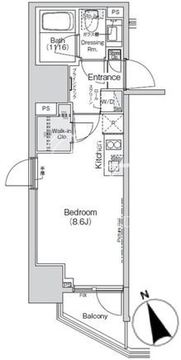 ベルビュー新橋 301 間取り図