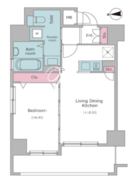 レジディア秋葉原 504 間取り図