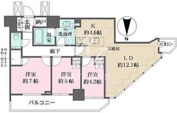 パークハウス清澄白河タワー 604 間取り図