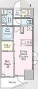 グランリビオ芝大門 505 間取り図