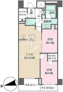 パークナード恵比寿 205 間取り図